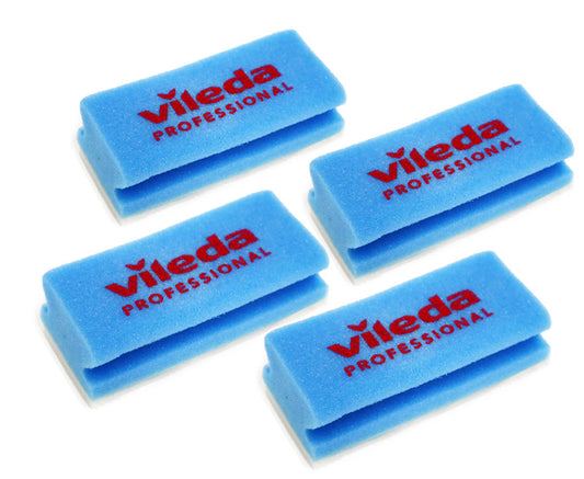 Vileda Professional non-scratch blauwe schuurspons 4pack