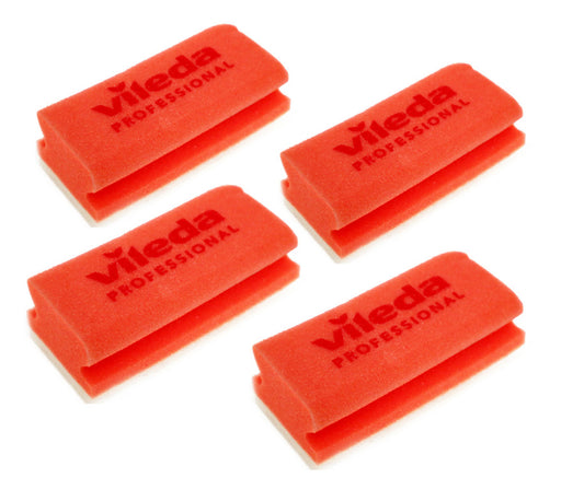 Vileda Professional non-scratch rode schuurspons 4pack
